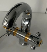 Hansa Lux Hansalux - Style Waschtisch Armatur alte Serie in Chrom-Gold, Rarität