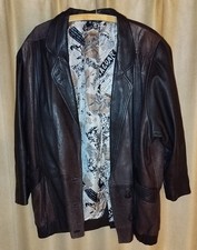 Unisex, alte qualitative braune Lederjacke - Real Leather