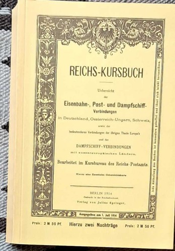 Reichs kursbuch 1914 - reichs-kursbuch,