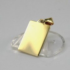 Anhänger Gravurplatte 585/- 14k Gelbgold ca. 2,7 cm NEU  -483