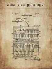 Alte Hammond Orgel / Klavier - histor. Informationen 1933 - 1938 für Poster