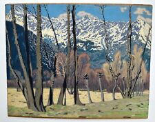 OTTO BAURIEDL, Februar nahe MERAN, Gemaelde auf Malkarton, 2 x signiert + Titel