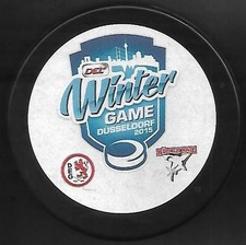 Eishockey Puck WINTERGAME DÜSSELDORF VS   KEC DIE HAIE  2015  NR 1   DEL NHL