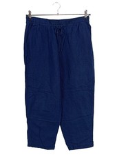 H&M Baggy Pants Damen Hose Gr. DE 38 blau Casual-Look