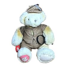 Kriminal Polizei Sherlock Teddy Bär Police Kripo Plush Bdk Süß Kariert Holmes