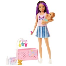 Puppe & Babybett Spiel-Set | Barbie Skipper Babysitter | Mattel HJY33
