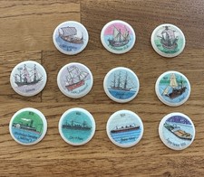 Coca Cola Knibbelbilder MEILENSTEINE DER VERKEHRSGESCHICHTE Zu Wasser 11 Stück