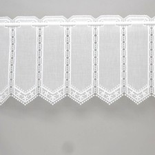 Scheibengardine bestickt natur