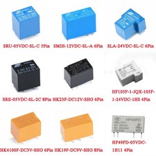 3V/5V/9V/12V/24VDC Subminiatur PCB Leistungs Relais 4 5 6 8Nadel Songle/HK/HF/JL
