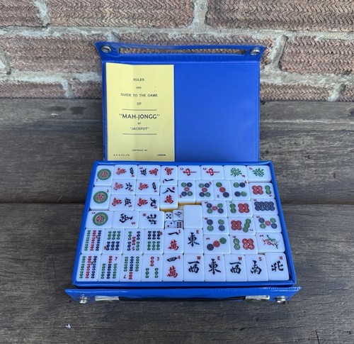 Vintage mahjong komplettsatz - vintage,