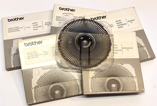 Brother typenräder auswahl - brother,
