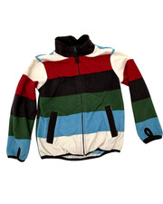 H&M Fleecejacke Gr. 110/116 – gestreift – mit Seitentaschen – gepflegter Zustand