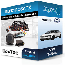 TOWTEC E-Satz 13polig fahrzeugspezifisch passend für VW T-Roc Elektrosatz