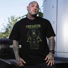 Vintage Retro T-Shirt Predator Arnold Classic Film Action 90s 80s Männer