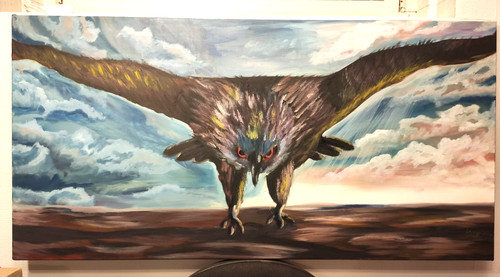 Adler vogel ölgemälde - adler,
