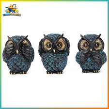 Eulen Deko Figuren 3er Set -