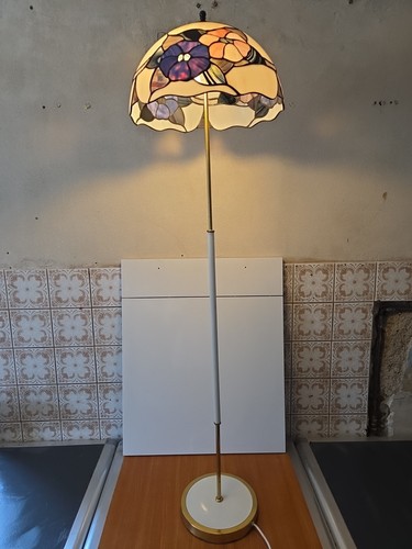 Ddr bleiglas stehlampe - bleiglas,