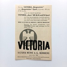 1958 Victoria Motorrad Roller Fahrrad Moped Werbung Werbeanzeige Reklame