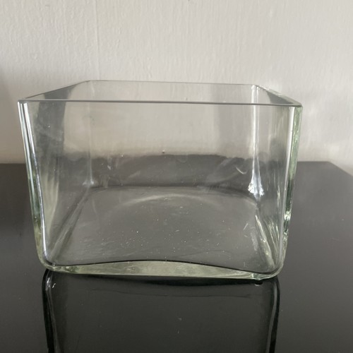 Vintage massive glas schale - vintage,