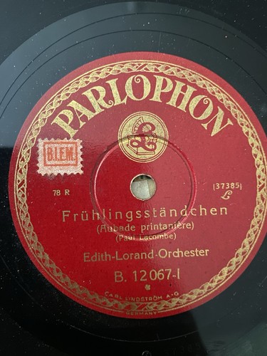 Parlophon schellack platte - parlophon,