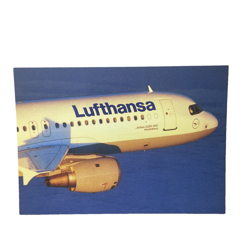 Postkarte flugzeug airline - postkarte,