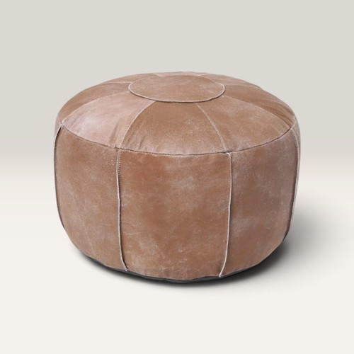 Sitzpouf aus wildleder - aus,