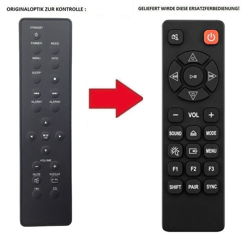 Ersatz fernbedienung passend - fernbedienung,
