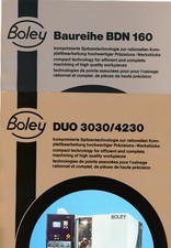 Prospektblatt BOLEY Drehmaschine BDN 160 & DUO 3030/4230 Reklame von 1988 (Y4510
