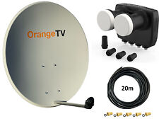 Monoblock Set 4 Quad  Antenne 80cm Stahl DUR-line ASTRA 19,2°Ost und HOTBIRD 13°