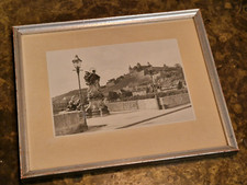 Bilderrahmen antik Silber Leiste ca 25x21  alte Mainbrücke Patrona Franconiae