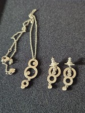 Original Swarovski Set Collier mit Ohrhänger. TOP !!