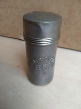 ERI Rasierstab f. Rasierer Friseur Werbung Bergmann Waldheim Sa. Blechdose alt