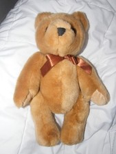 Althans Club schöner Teddybär Teddy bewegliche Glieder braune Schleife 33 cm top