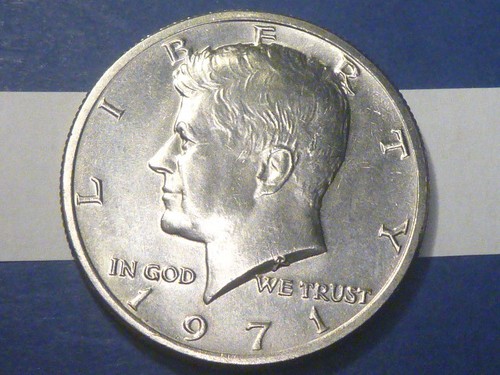 Halv dollar usa 1971 - halv, kennedy