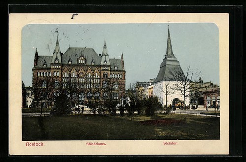 Ansichtskarte rostock - ansichtskarte,