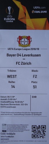 Ticket uefa 2018 bayer - ticket,