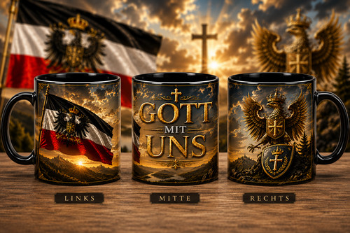 Gott mit uns - , tasse