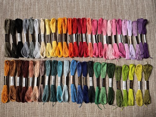 Stickgarn sticktwist fädig - stickgarn, 6-fädig