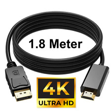 DisplayPort DP HDMI Kabel Adapter 1.8 Meter 4K DP 1.2 auf HDMI 1.4 Konverter