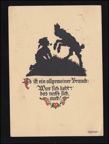 Scherenschnitt georg - scherenschnitt-ak,