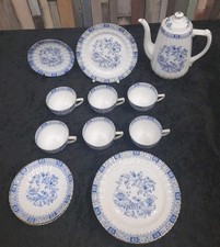 Kaffeeservice Seltmann Weiden, "China Blau", 6 Personen, 19 teilig