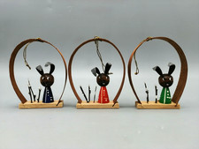 Osterdeko 3x Osterhasen