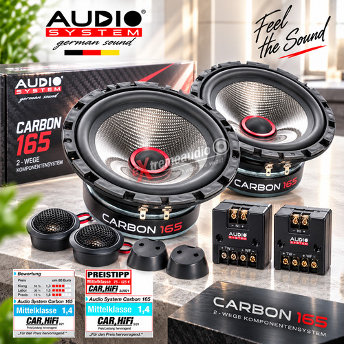Audio system carbon 165 - carbon, 16,5cm