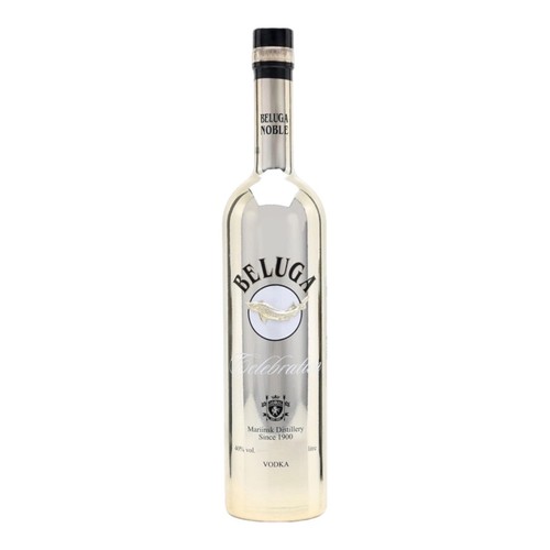 Leere silberflasche beluga - silberflasche,