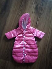 Götz Puppe Puppenkleidung Schlafsack Winter Onesie pink
