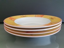 4 × Suppenteller Teller Ritzenhoff Breker FLIRT BOZEN 22 cm -  neuwertig