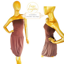 DRESS by Wolford M Medium brown coca Variables Kleid Rock Elastisch