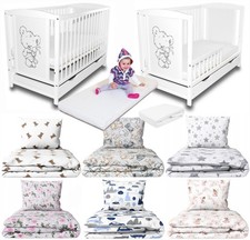 Babybett Gitterbett Weiß mit