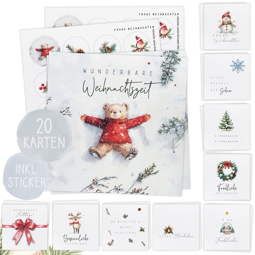 Xxl weihnachtskarten inkl - weihnachtskarten,