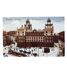 Postkarte AK Dresden Postplatz